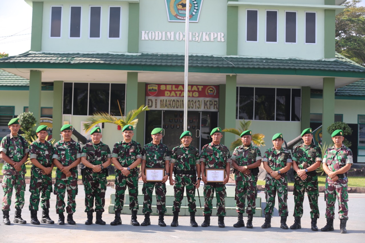 Dandim 0313/KPR Pimpin Korp Raport Pindah Satuan