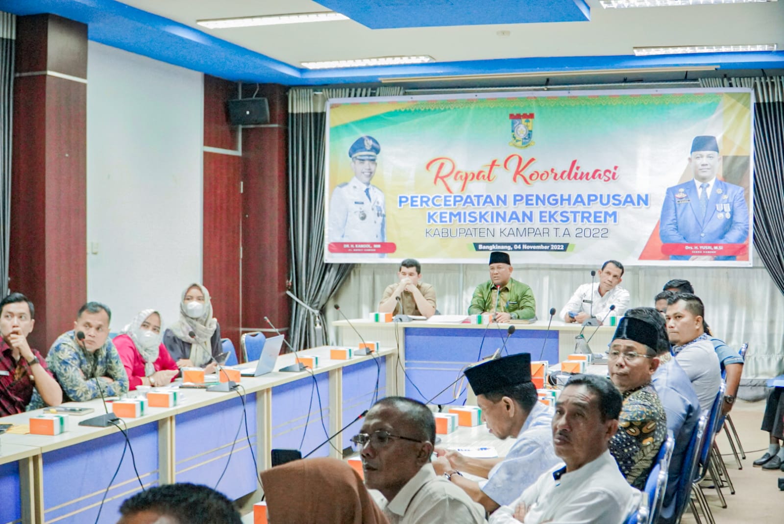 Tindak Lanjuti Inpres, Sekda Pimpin Rapat Percepatan Penghapusan Kemiskinan Ekstrem di Kampar