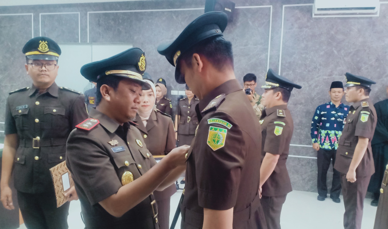 Kejari Bengkalis Gelar Sertijab Kasi Pidum dan Kasi Intel