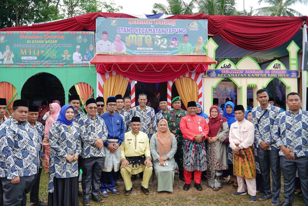 Pj Bupati Kampar Buka Stand Bazar MTQ Ke 52 Tingkat Kabupaten