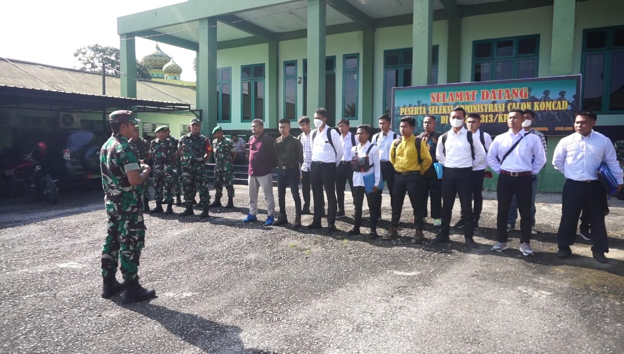 Kodim 0313/KPR Menggelar Seleksi Penerimaan Calon Komponen Cadangan