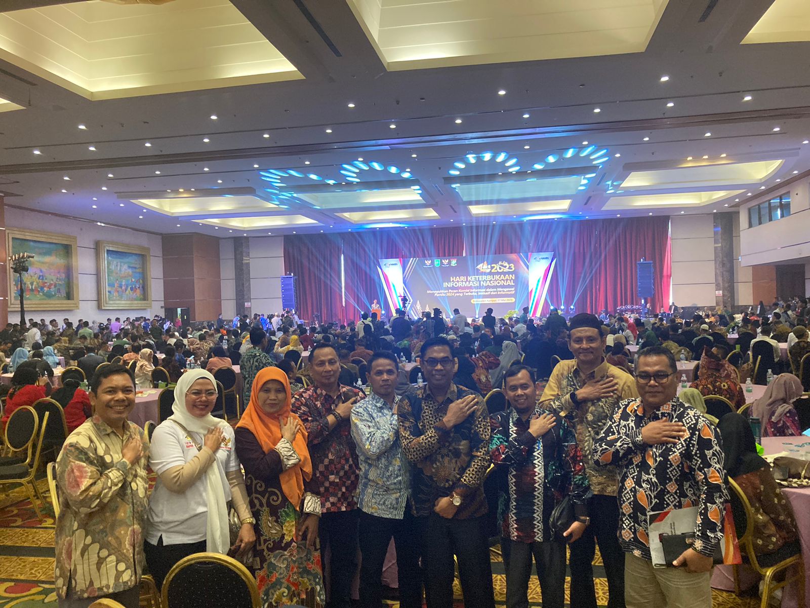 Komit Menjaga Keterbukaan Informasi, Ketua KPU Kampar Hadiri Peringatakan HAKIN 2023