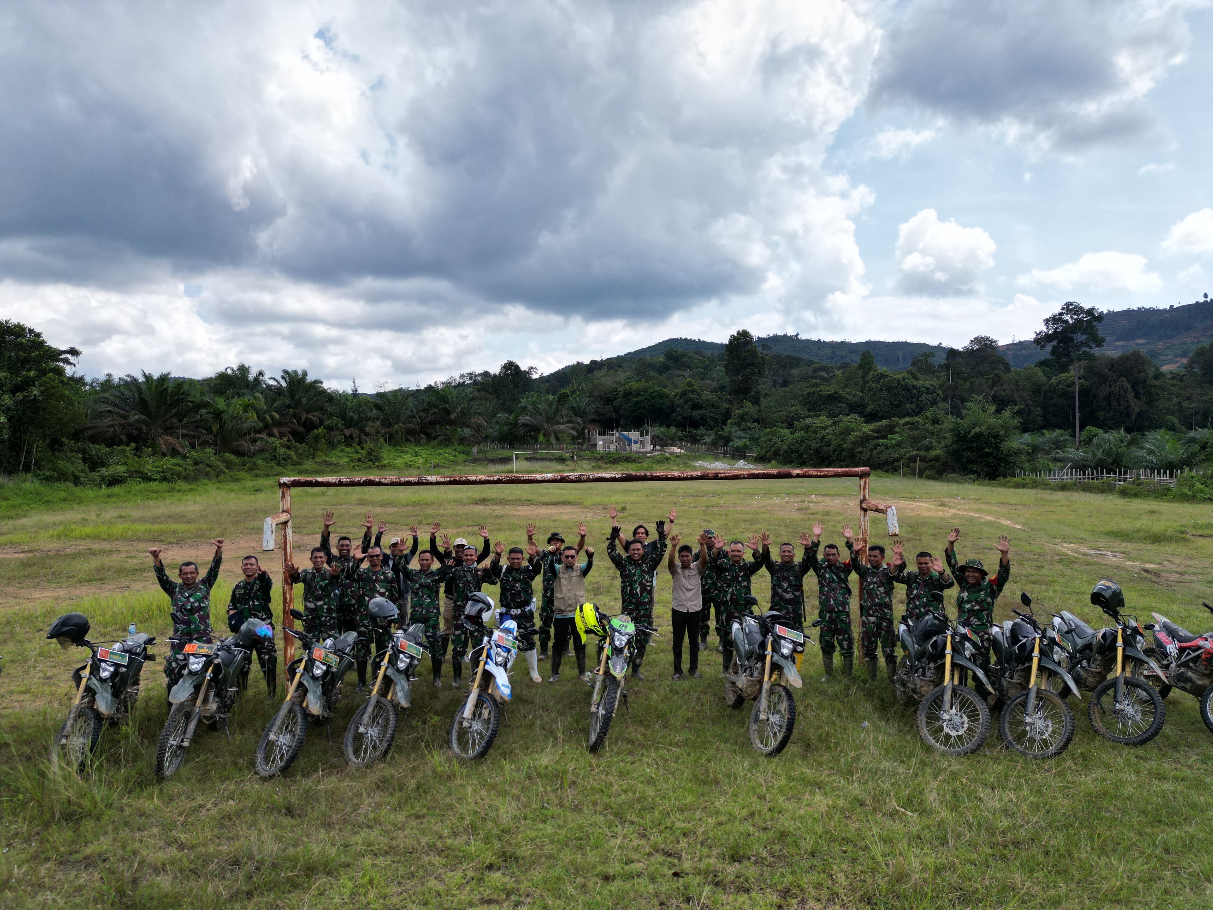 Riding Touring Dandim 0313/KPR Tinjauan Rencana Lokasi TMMD