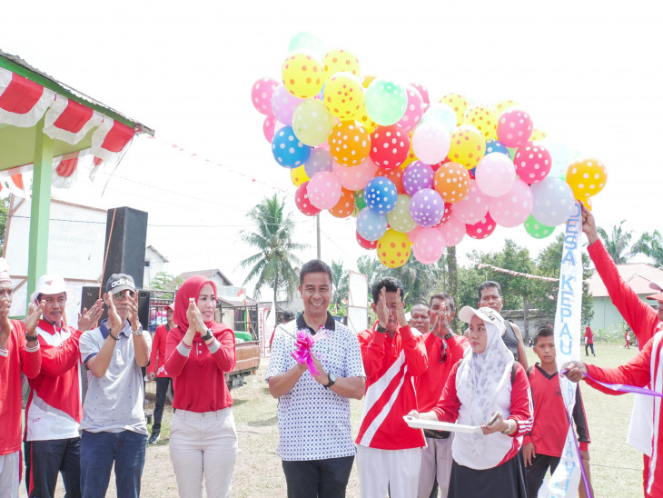 Pj Sekda Kampar Ahmad Yuzar, Hadiri Perayaan Hari Jadi Ke 21 Desa Kepau Jaya
