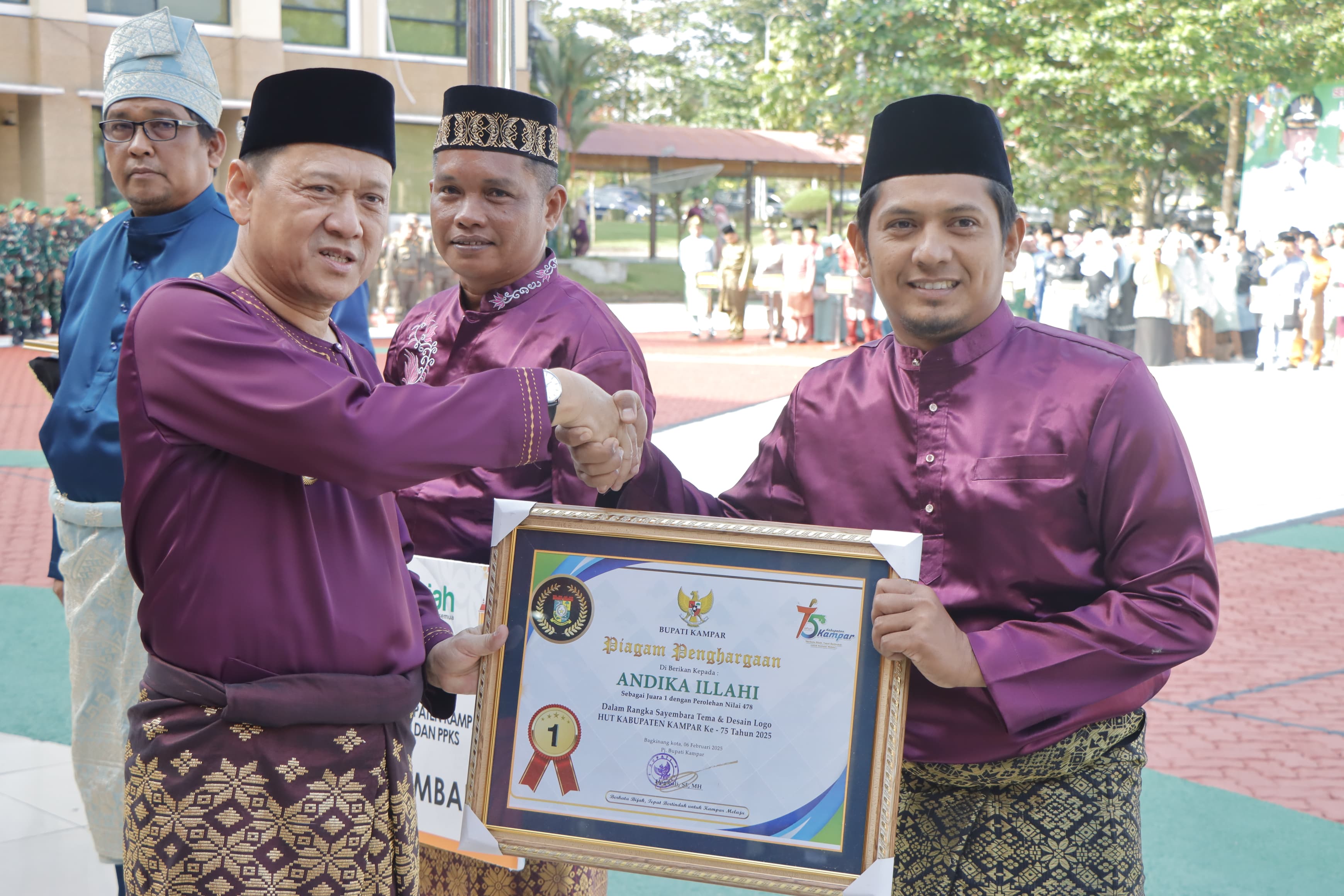 Jadi Pembina Upacara Hari Jadi Kampar ke-75, Pj Bupati, Bangun Kampar Yang Lebih Maju dan Bersaing