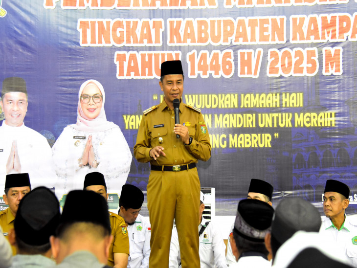 Bupati Kampar H Ahmad Yuzar Buka Secara Resmi Manasik Haji Tahun 1446 H/2025 M