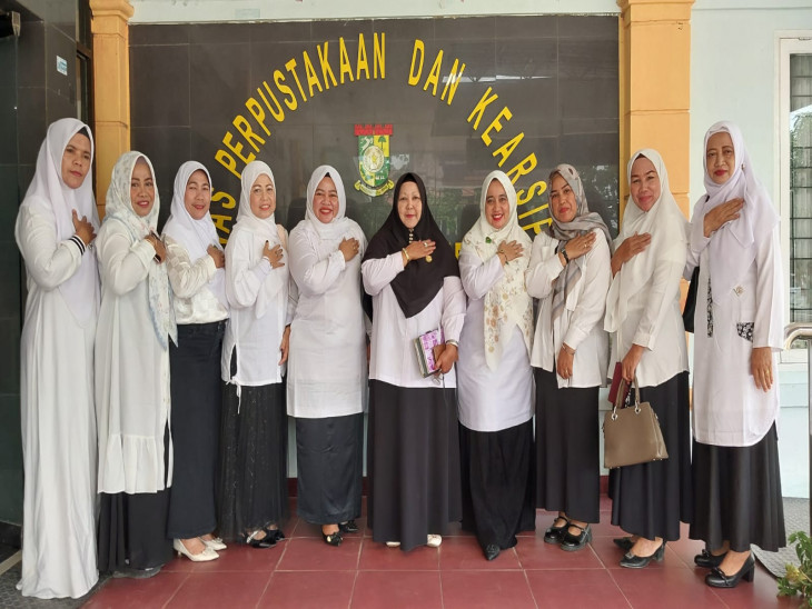 Pemkab Kampar Terima Kunjungan GOW di Dinas Perpustakaan dan Arsip