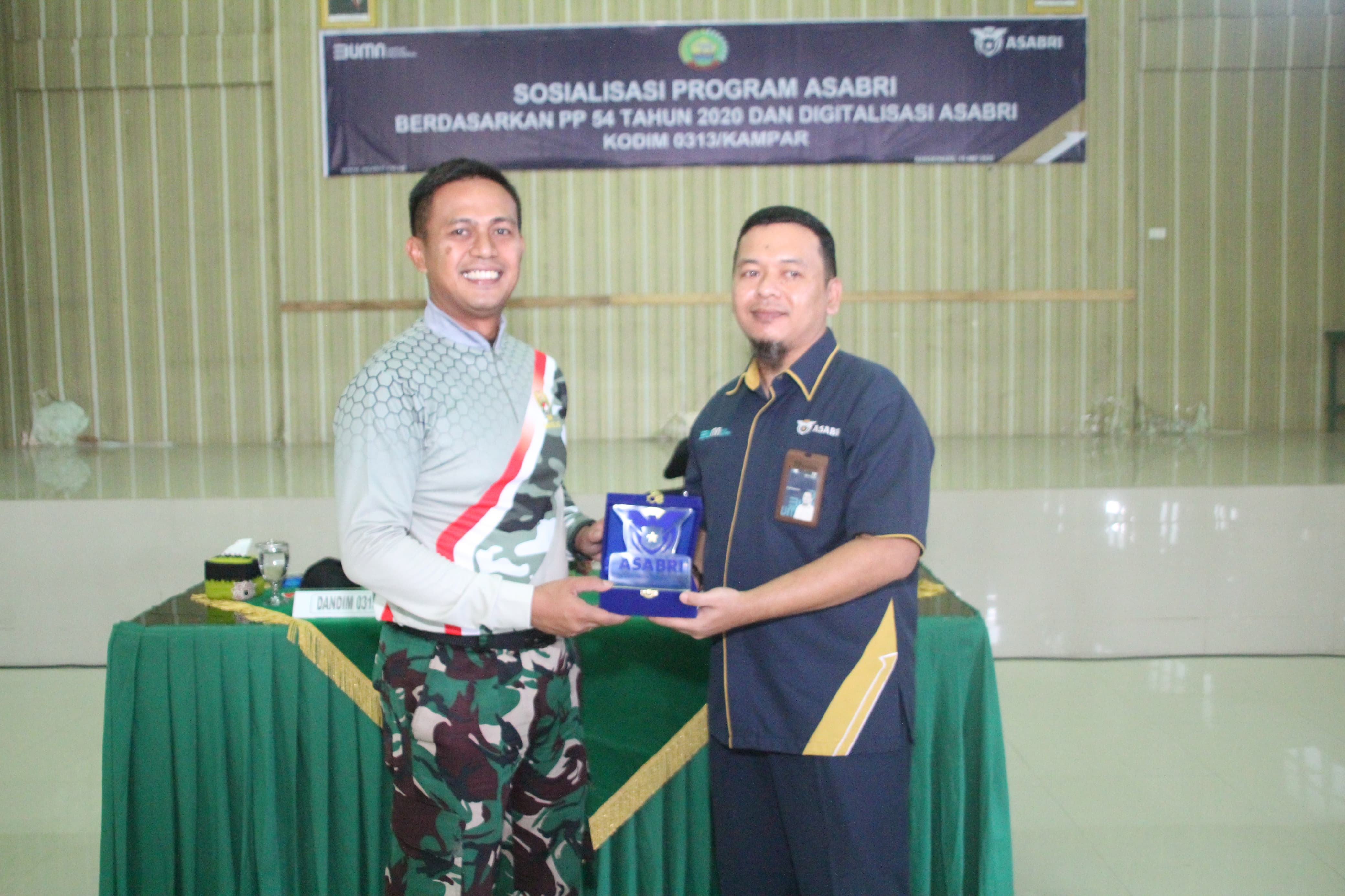 Bangun Masa Depan Bersama Asabri, Kodim 0313/KPR Lakukan Sosialisasi