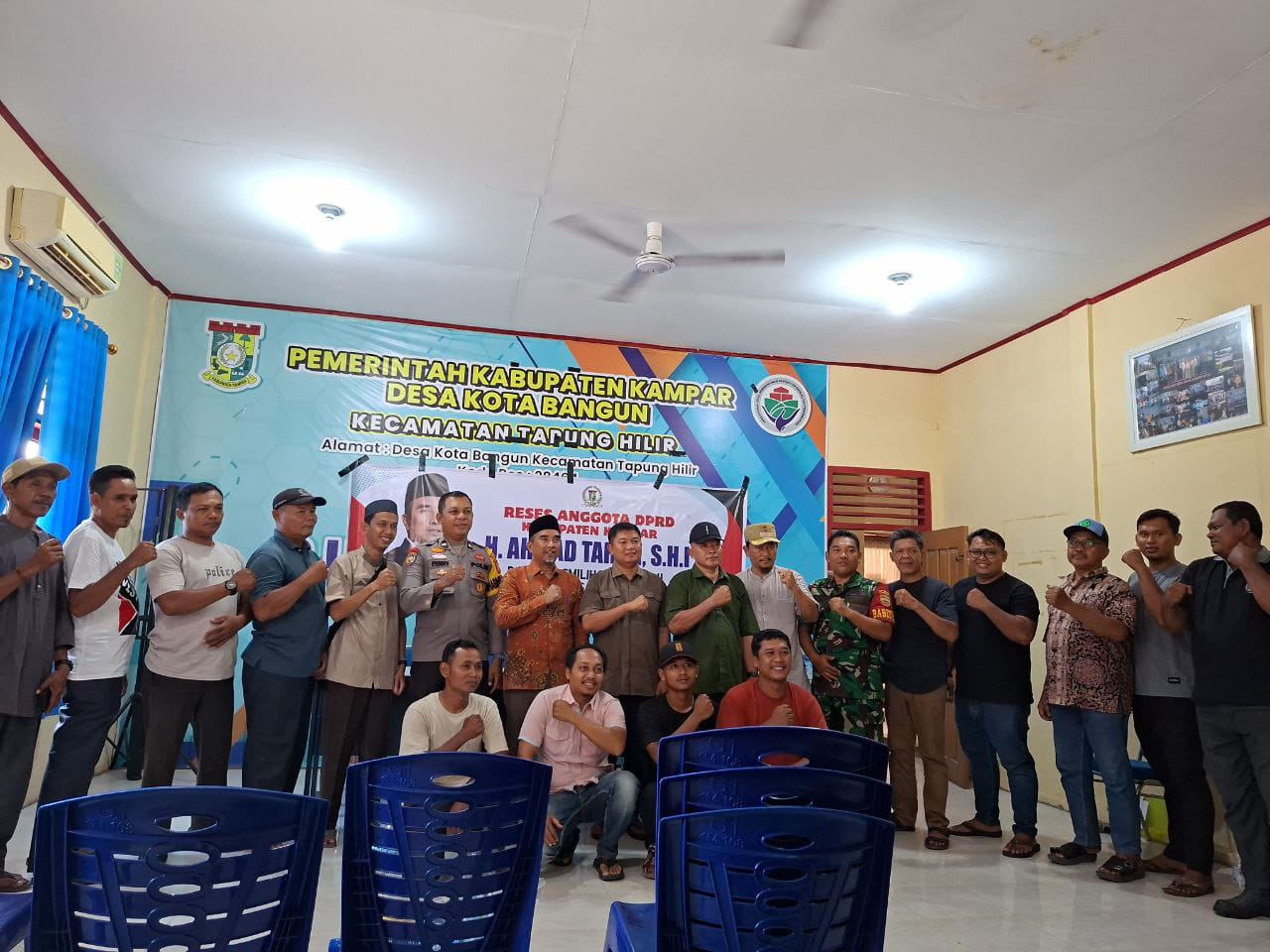 Dukung Program Pembangunan, Babinsa Koramil 16/Tapung Hadiri Reses Anggota DPRD Kampar