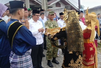 Wakili Dandim 0313/KPR Danramil 01/Bkn Ikut Meriahkan Festival Lomang Ayo Onam ke ll 